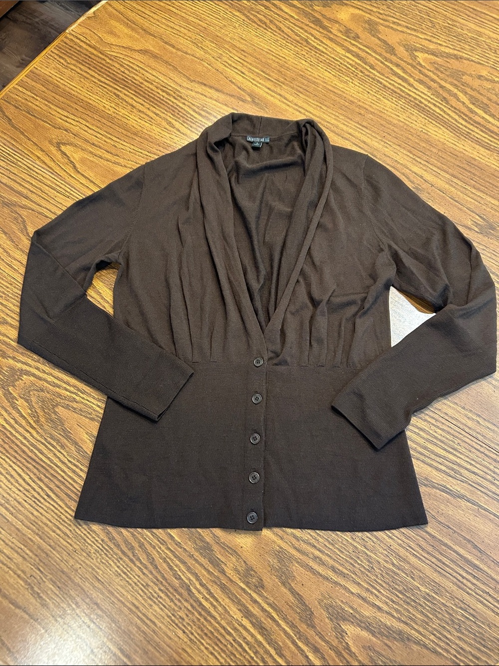 Lafayette 148 New York 100% Wool Cardigan